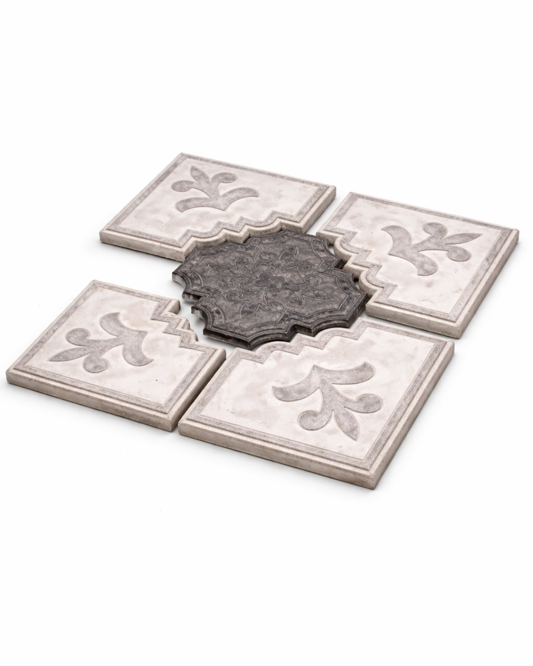 Piso Floral Antiderrapante 4cm